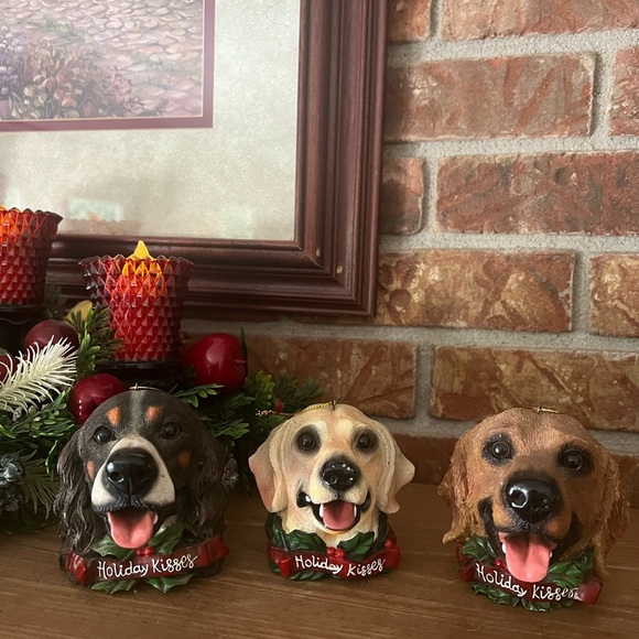 Vintage Large Dog Ornaments - Picture 1 of 8